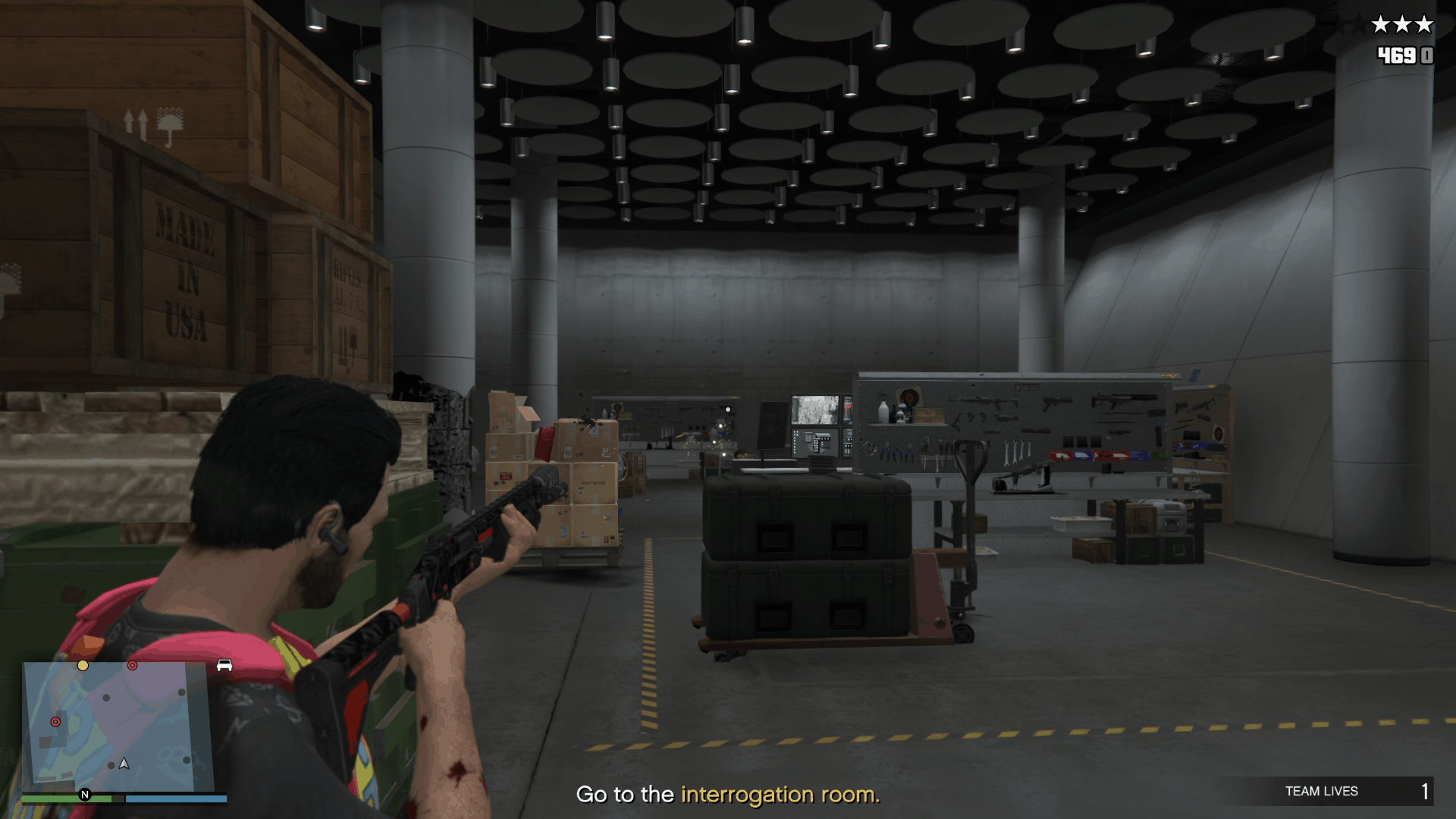 Moving forward while taking out the enemy NPCs