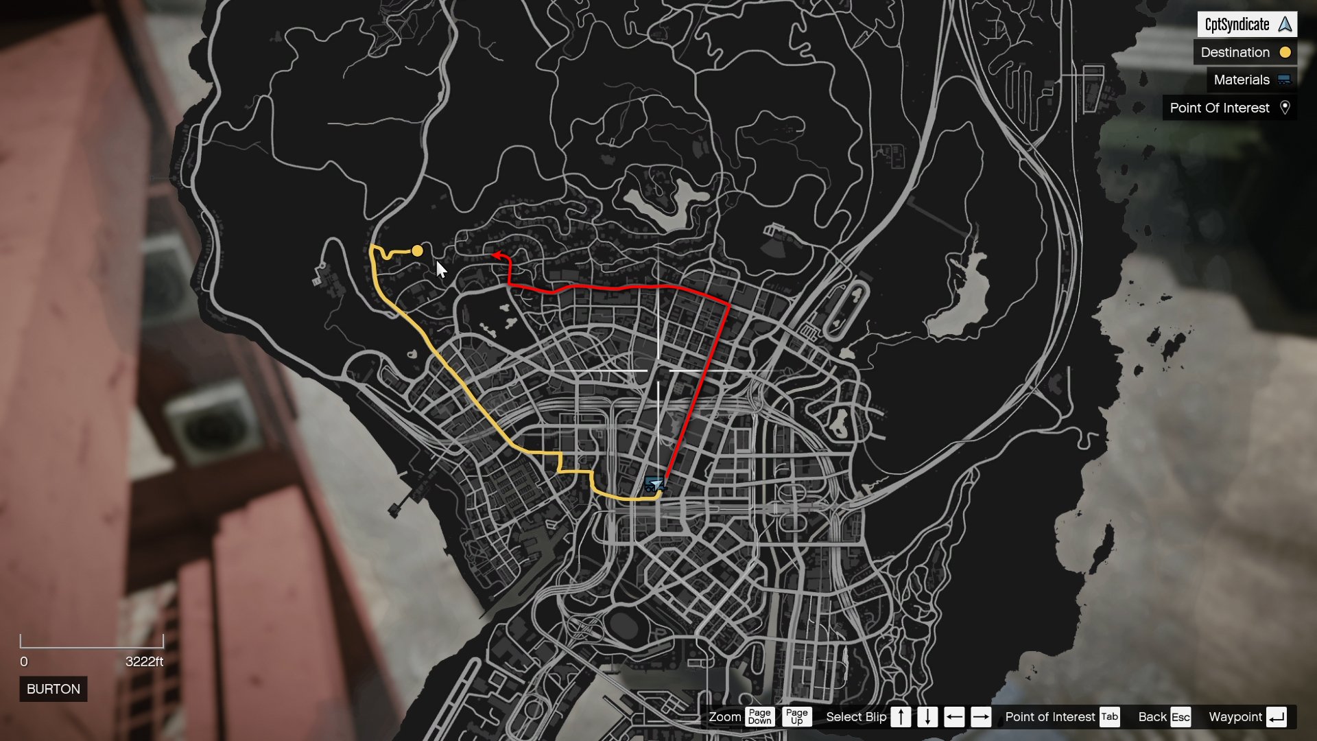 Choose the alternate route (highlighted in red) to minimize the truck damage and avoid roadblocks along the way.