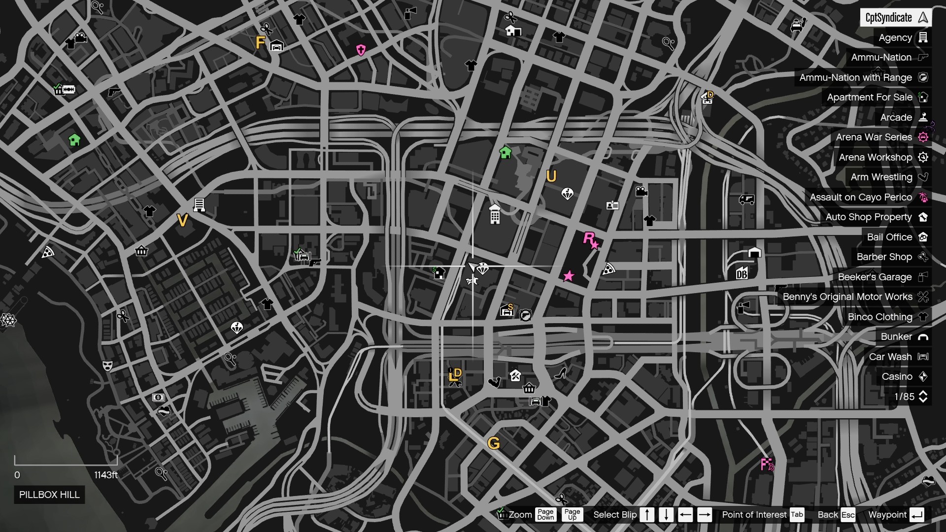 The map shows the location of the Yuanbao which is on one of the floors of the Mile High Club skyscraper.