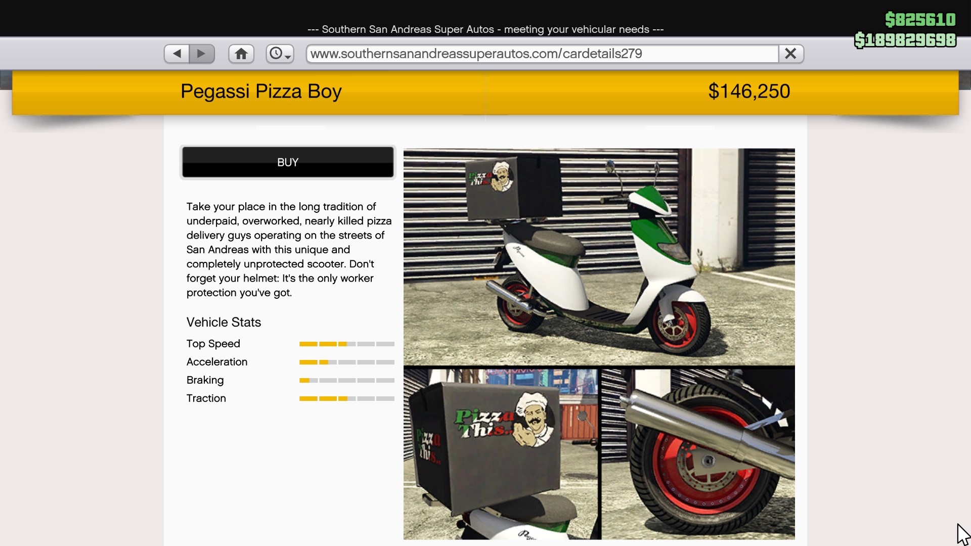 The Pegassi Pizza Boy.