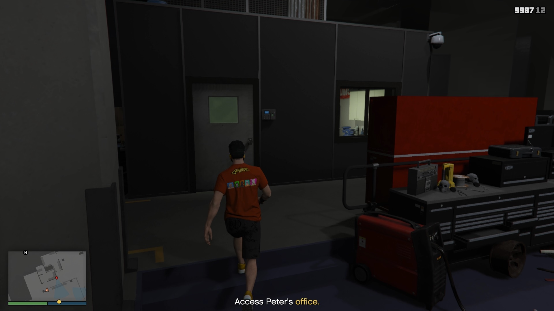 Office on the left side.