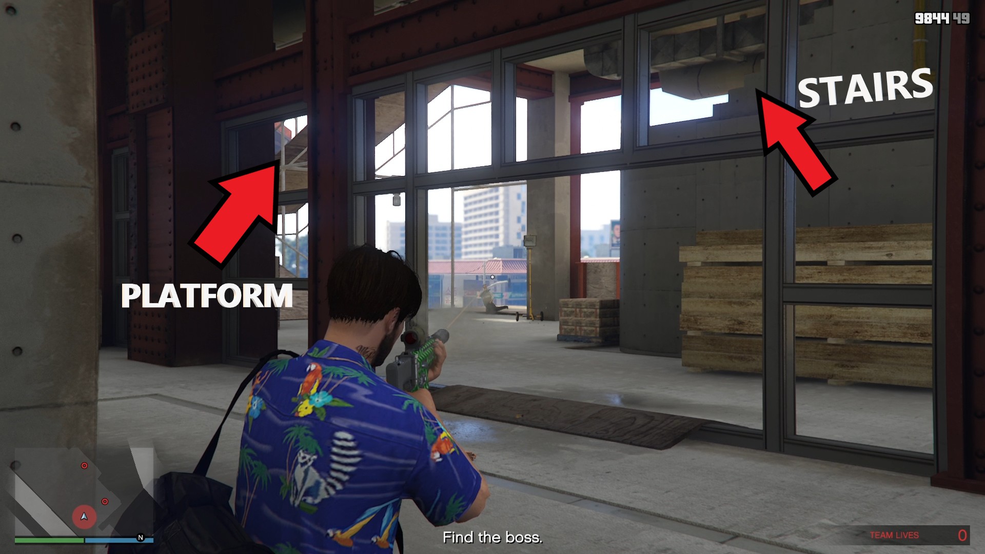 You can select either one to get to the top.