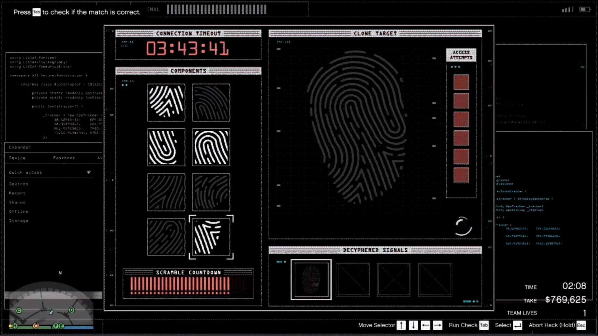 Correct pattern for this heist