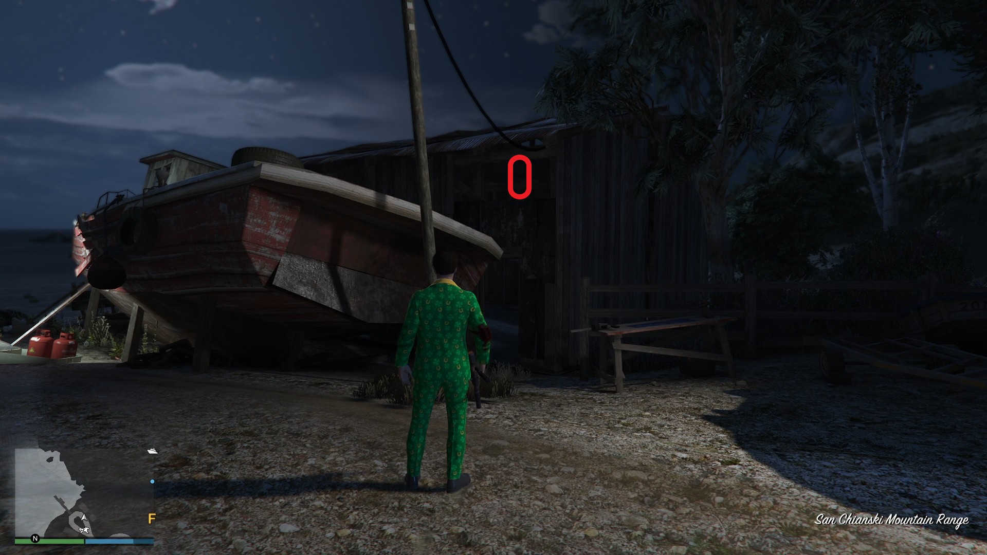 The golden clover will be hanging in the small window of a shed next to an abandoned boat in Cape Catfish, Blaine County.