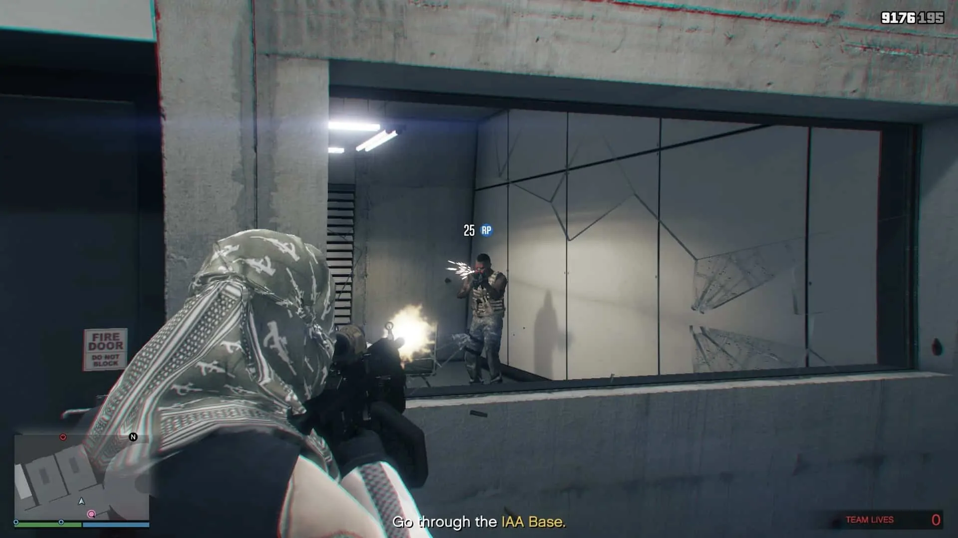 Soldier in an interrogation room