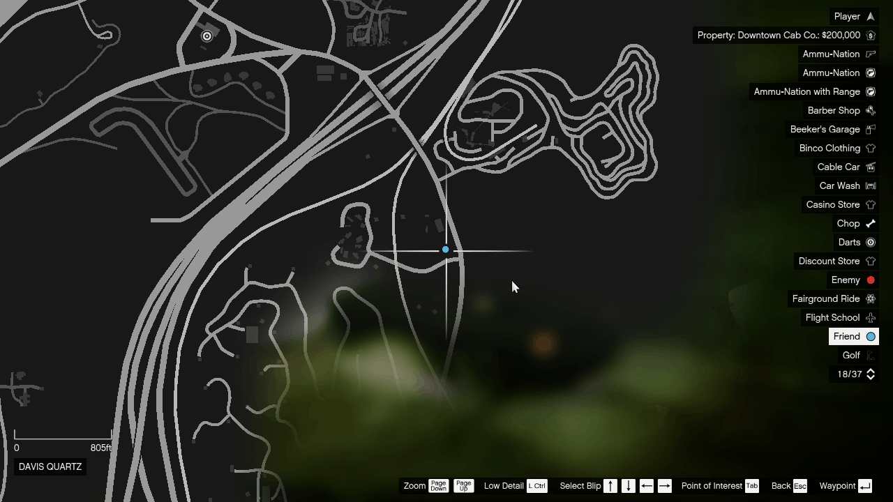 Davis Quartz in Grand Quartz area beside a Quarry where the event triggers