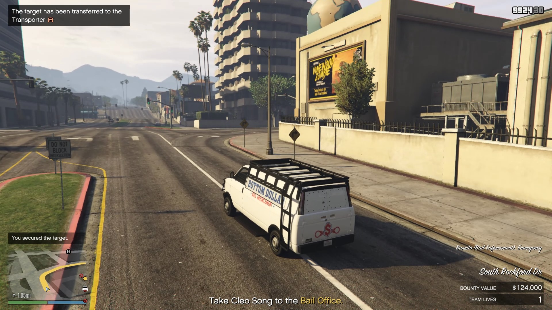 However, delivering them back to the bail office will be carried out in the business provided van.