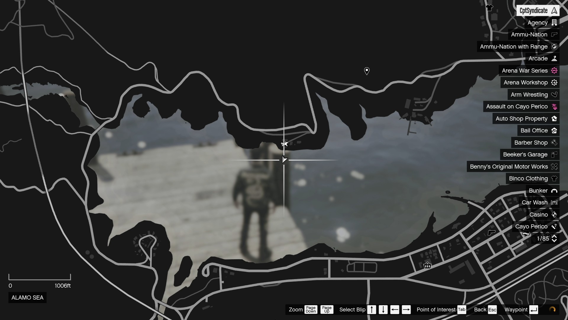 The map shows the location of the Yuanbao at the Alamo Sea.