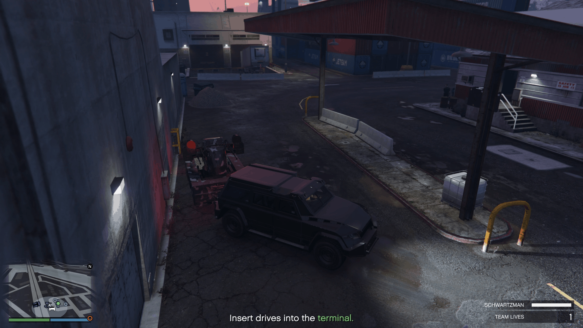 Positioning the AAG under the shade next to Avi's office