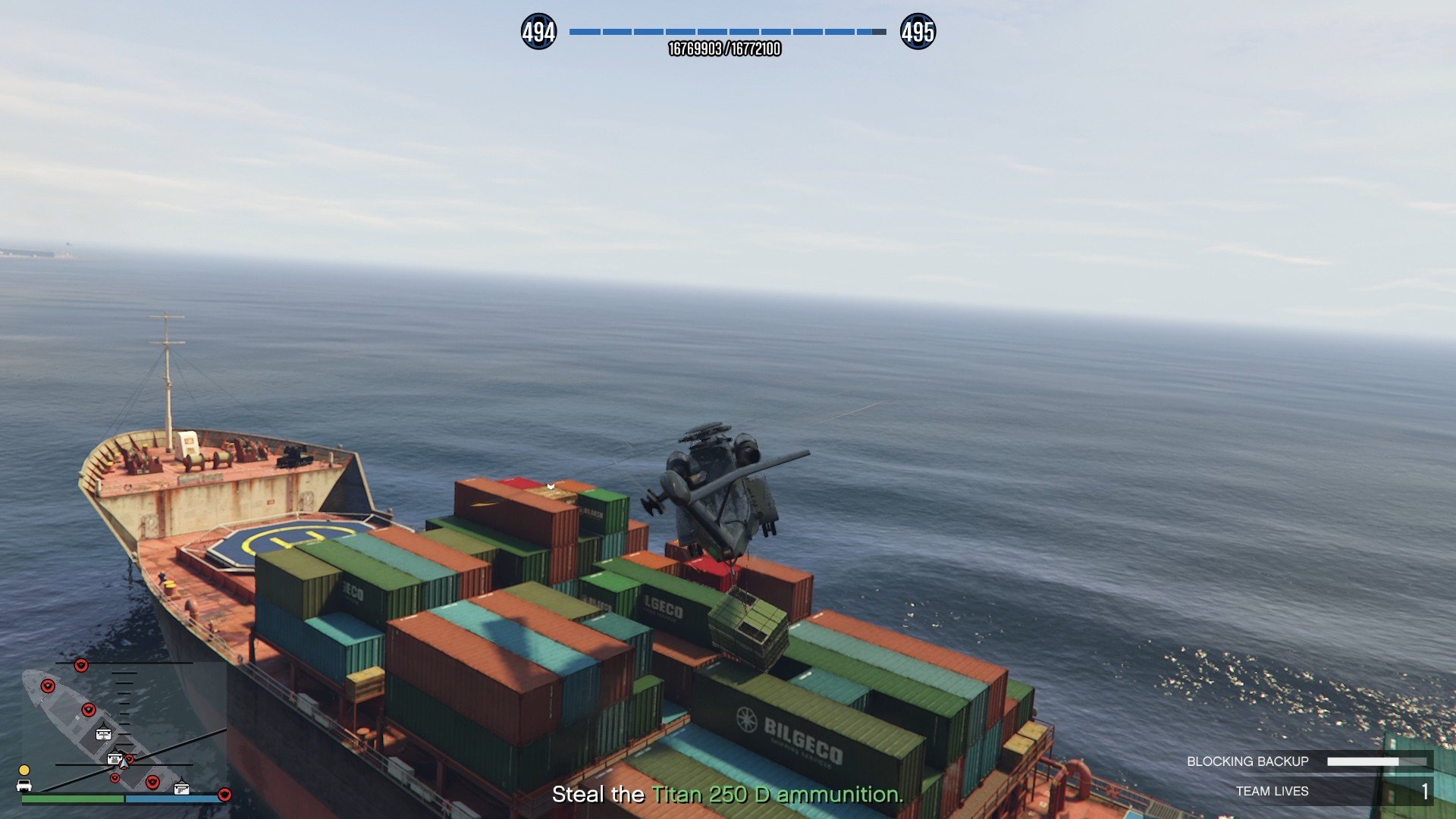 Hooking up the primary target (ammunition).