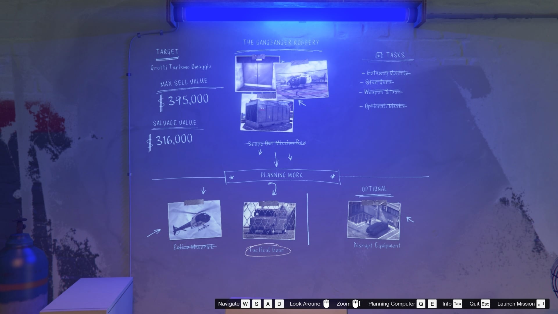 The planning work can be started from the computer at the Salvage Yard.