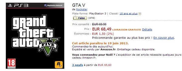 Amazon France: Gta V Coming June 19