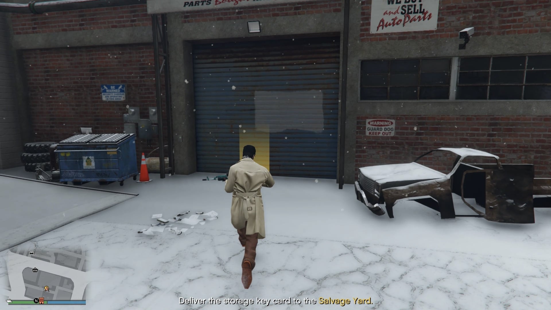 Lose the cops and return to the Salvage Yard to complete this mission.