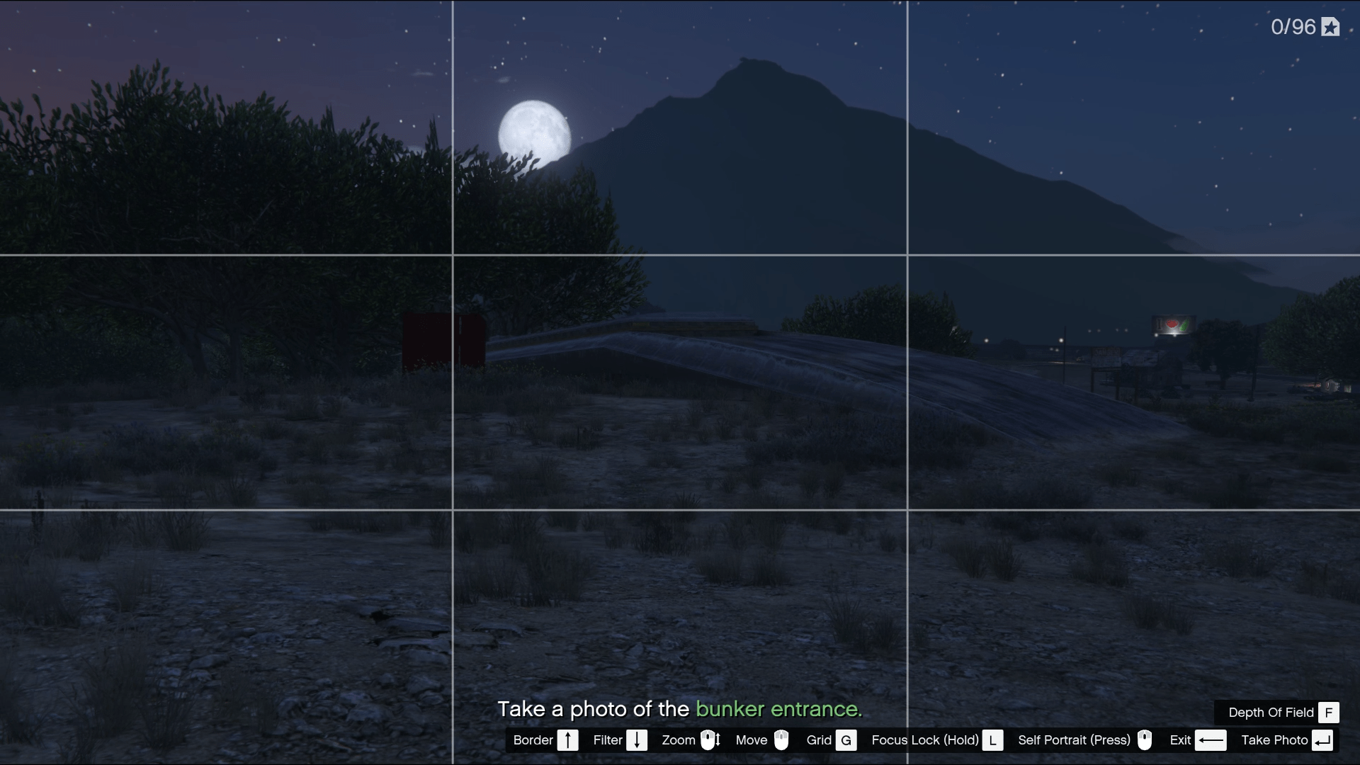 Taking picture of the bunker entrance