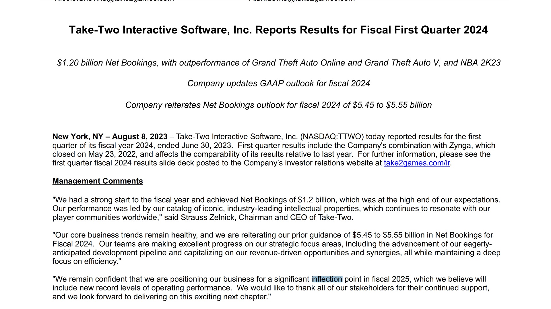 As massive as a company Take-Two Interactive is, you can only name on a single hand franchises that can move the financial needle by billions.
