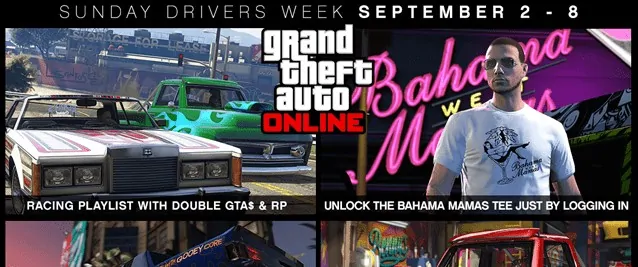 GTA Online Sunday Drivers Week Announced