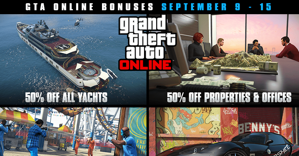 GTA Online Bonuses Week Announced