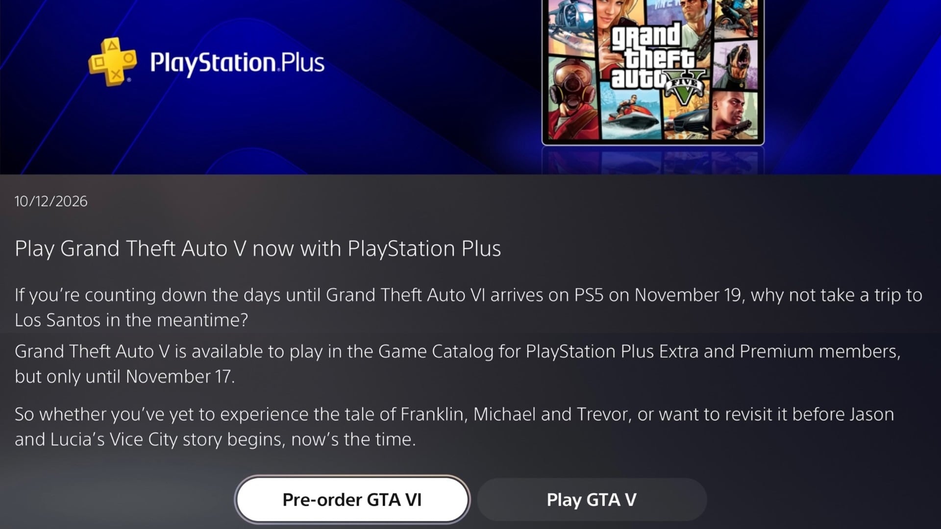 PlayStation Wants You to Take One Last Los Santos Run Before GTA 6