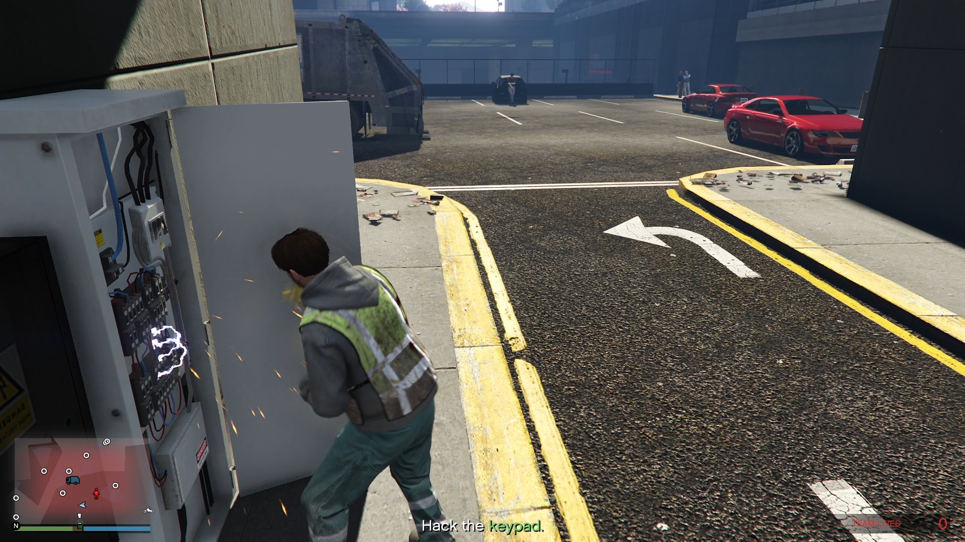 Disabling the fuse box.