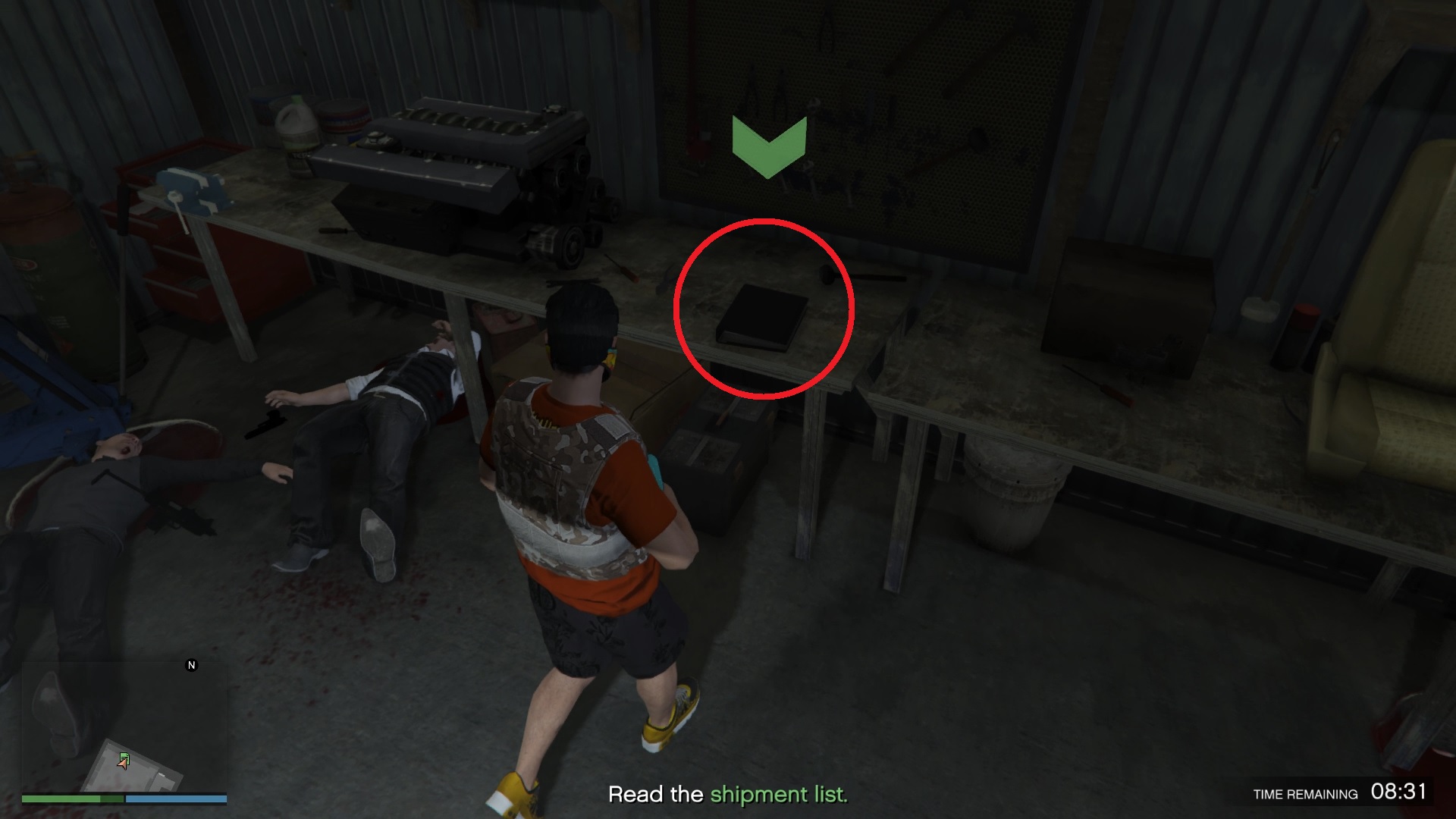 For us, it was on the work table.