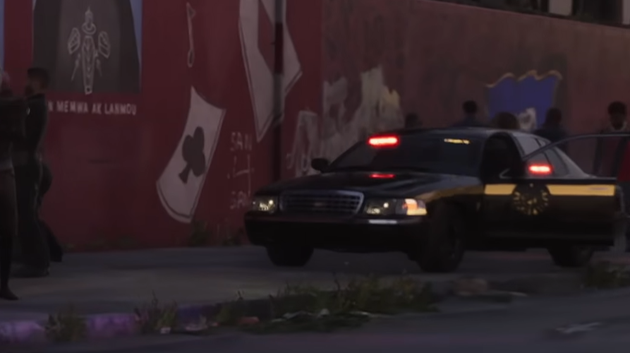 Vapid "ghost" police cruiser as seen in the second GTA 6 trailer.