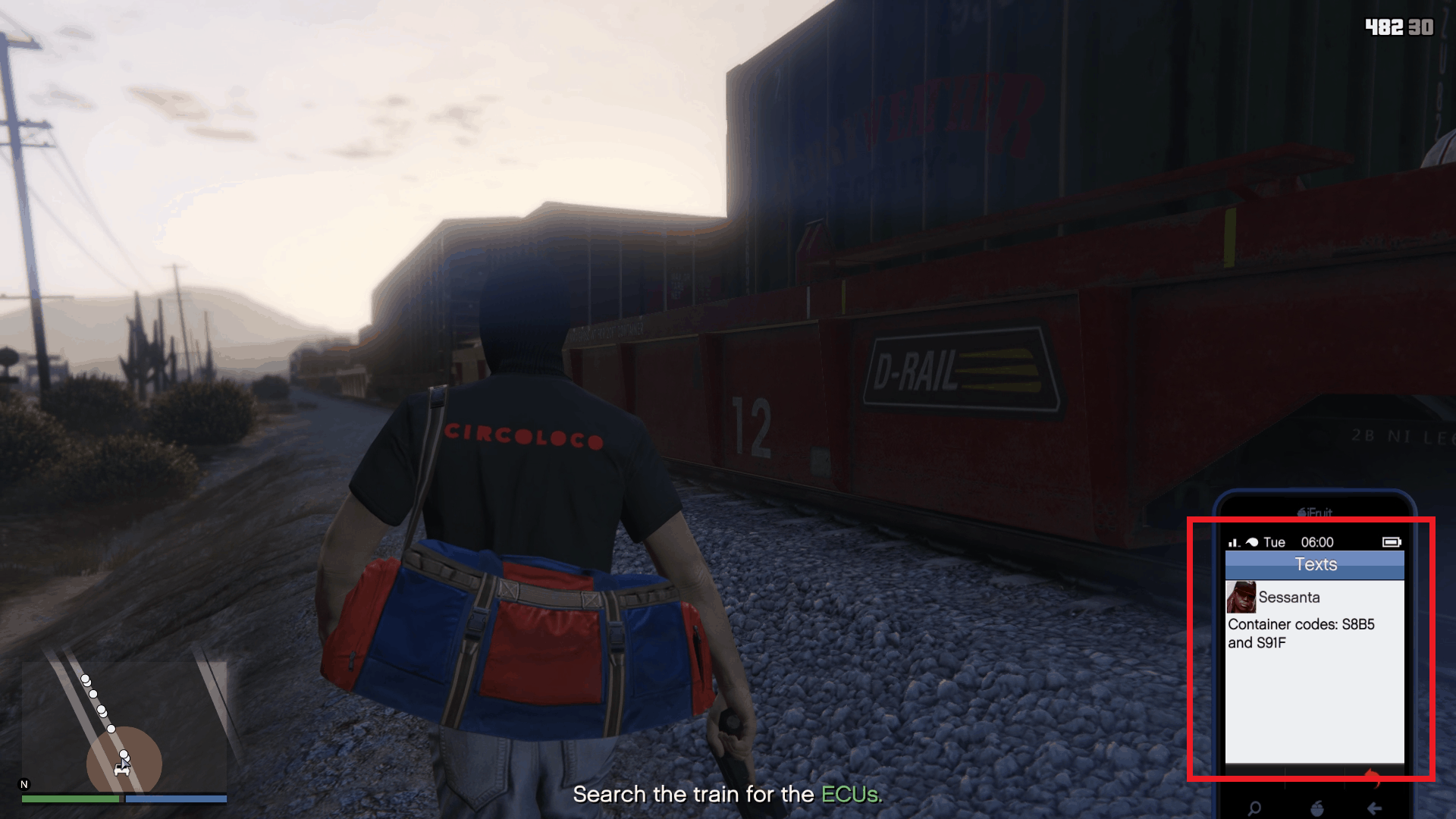 Sessanta's text telling us about the correct container codes