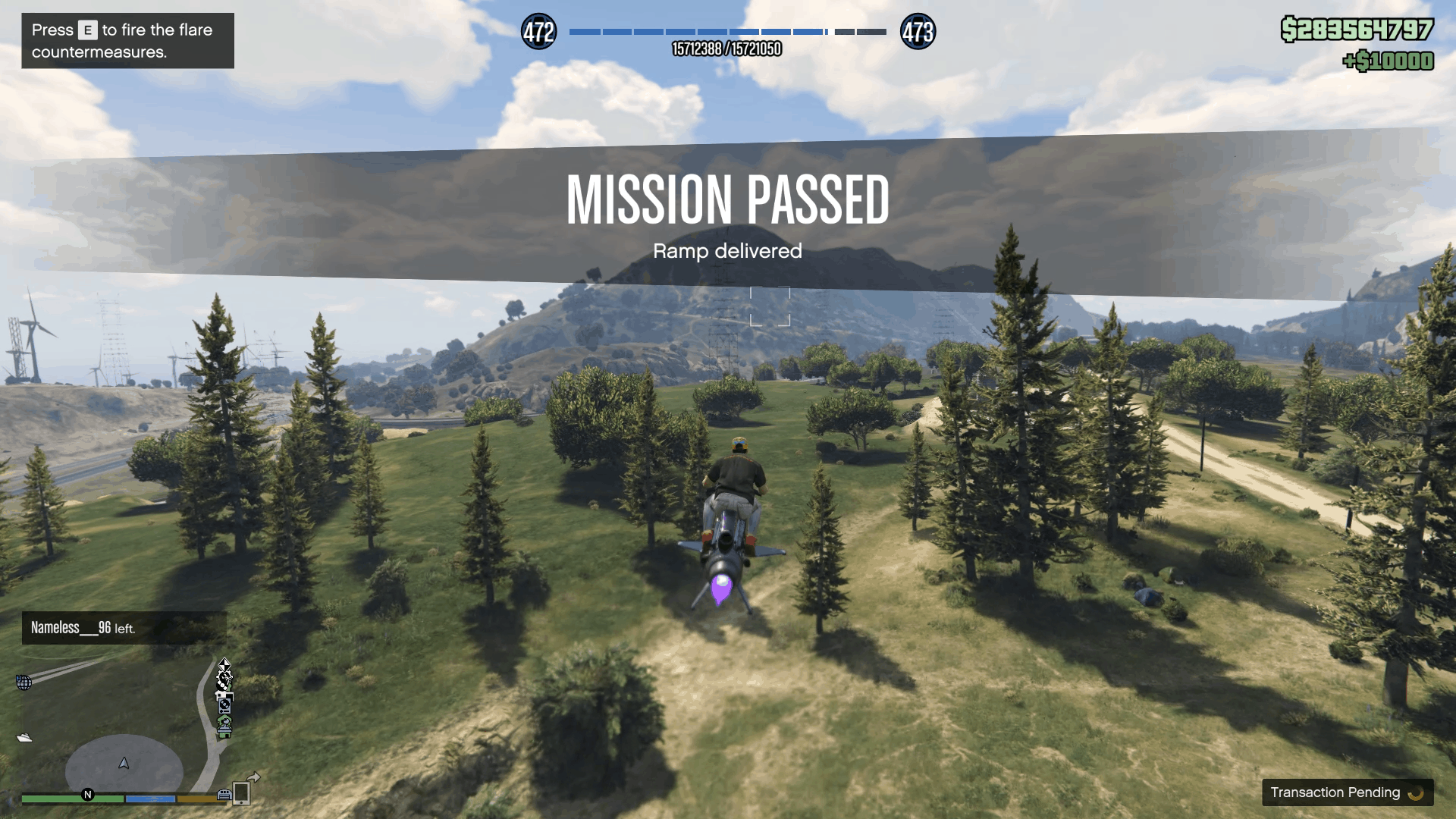 Leaving the area to complete the mission