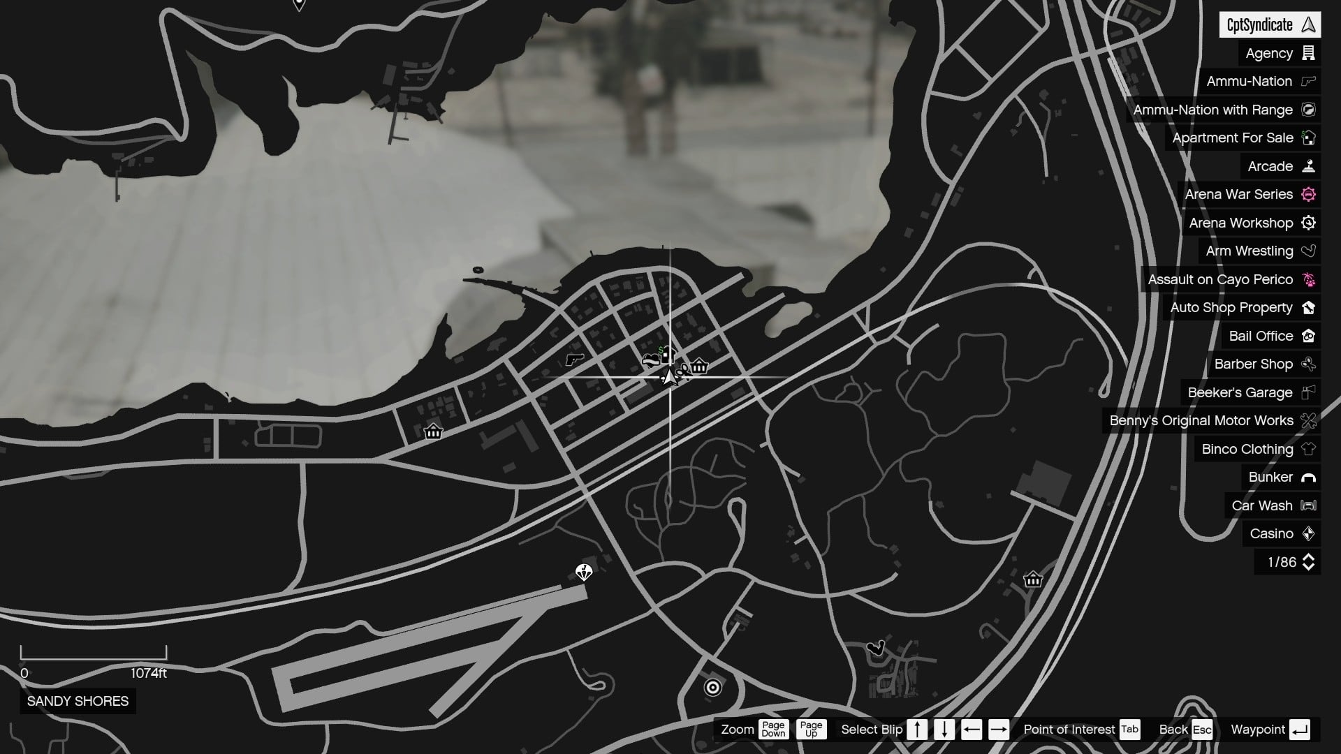 The map shows the location of the Yuanbao at Sandy Shores.