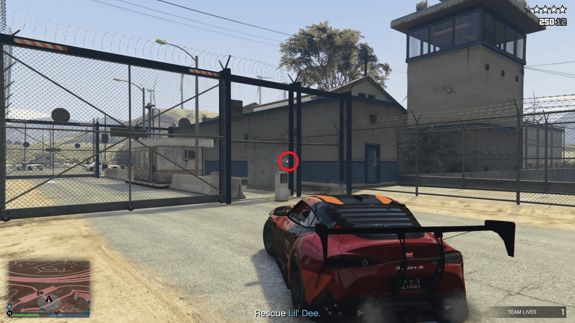 Shooting the panel to open the second door