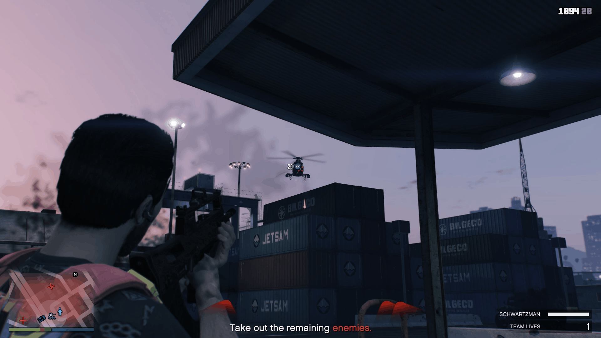 Taking out a chopper pilot using a Bullpup Rifle Mk II