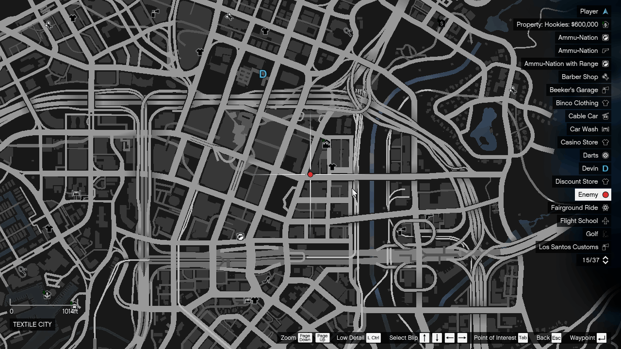 Textile City located east of Downtown where the event triggers