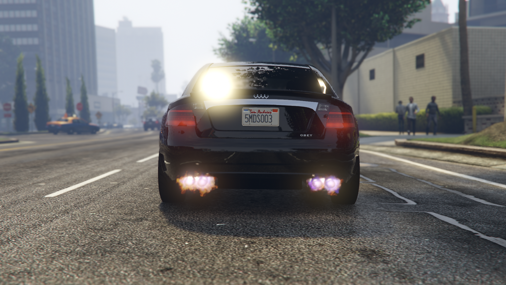 Rear view of Michael's Obey Tailgater.