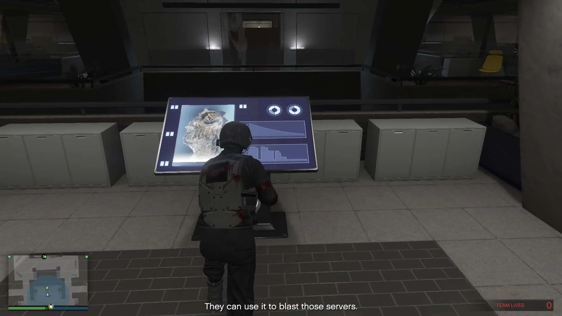 Orbital cannon control panel