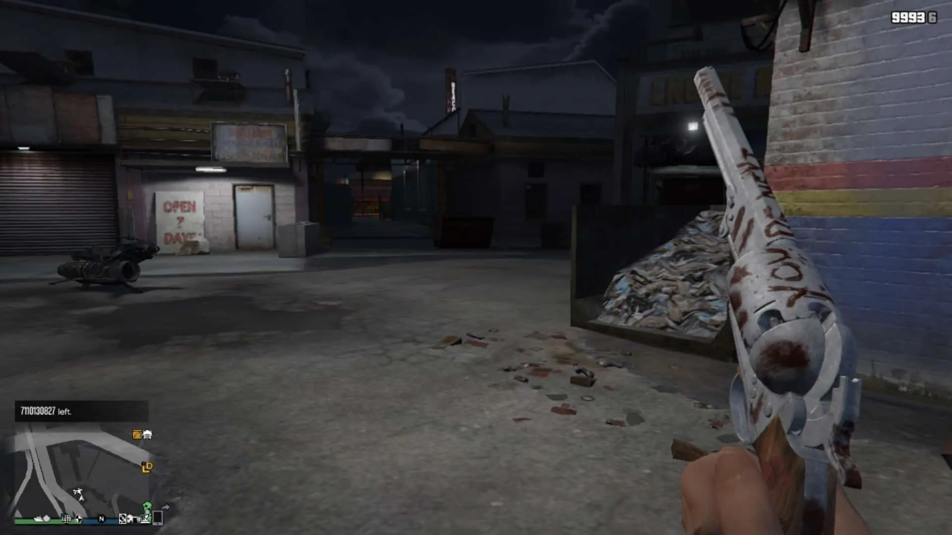 Navy Revolver in First Person View