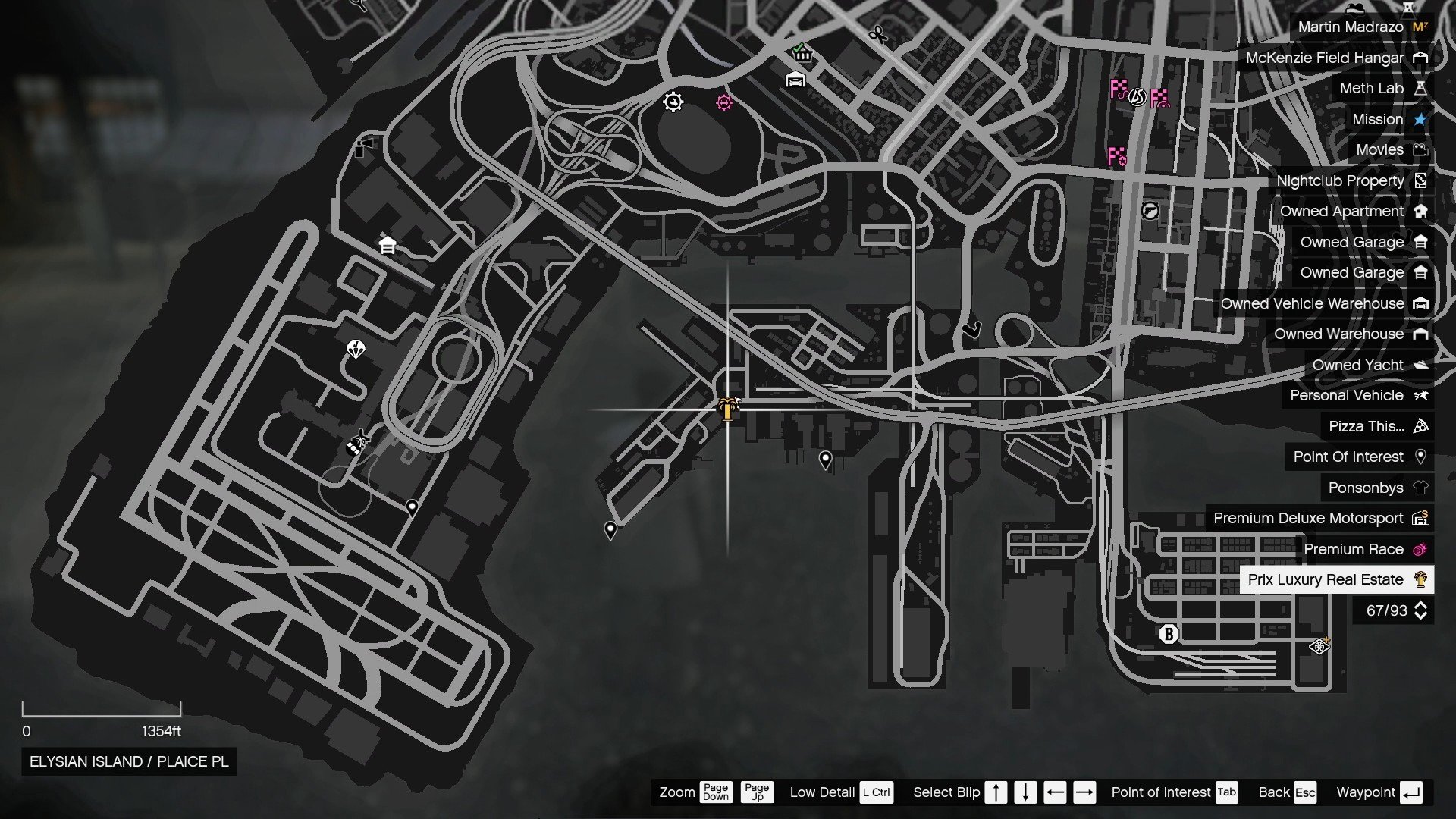 The location of the third New Listings Mission, Hard Deadlines, in GTA Online.