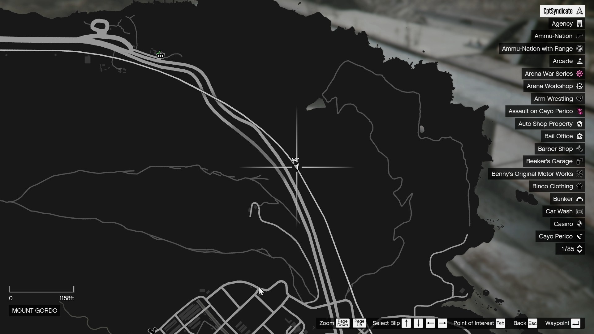 The map shows the location of the Yuanbao by the railroad bridge at Mount Gordo.