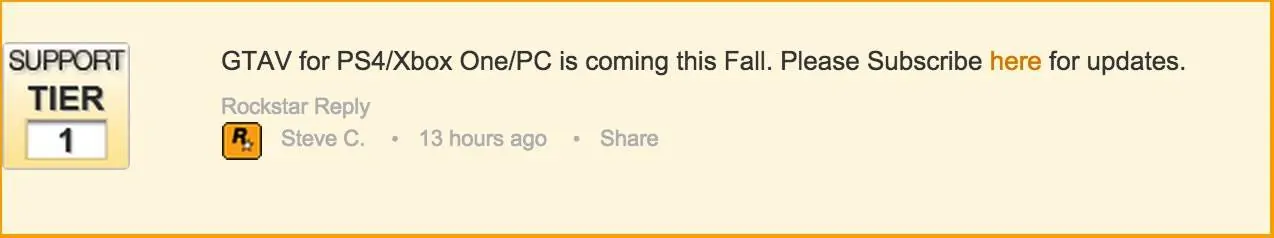 Official Rockstar Word: Gta V On Pc, Ps4, X1 Coming This Fall