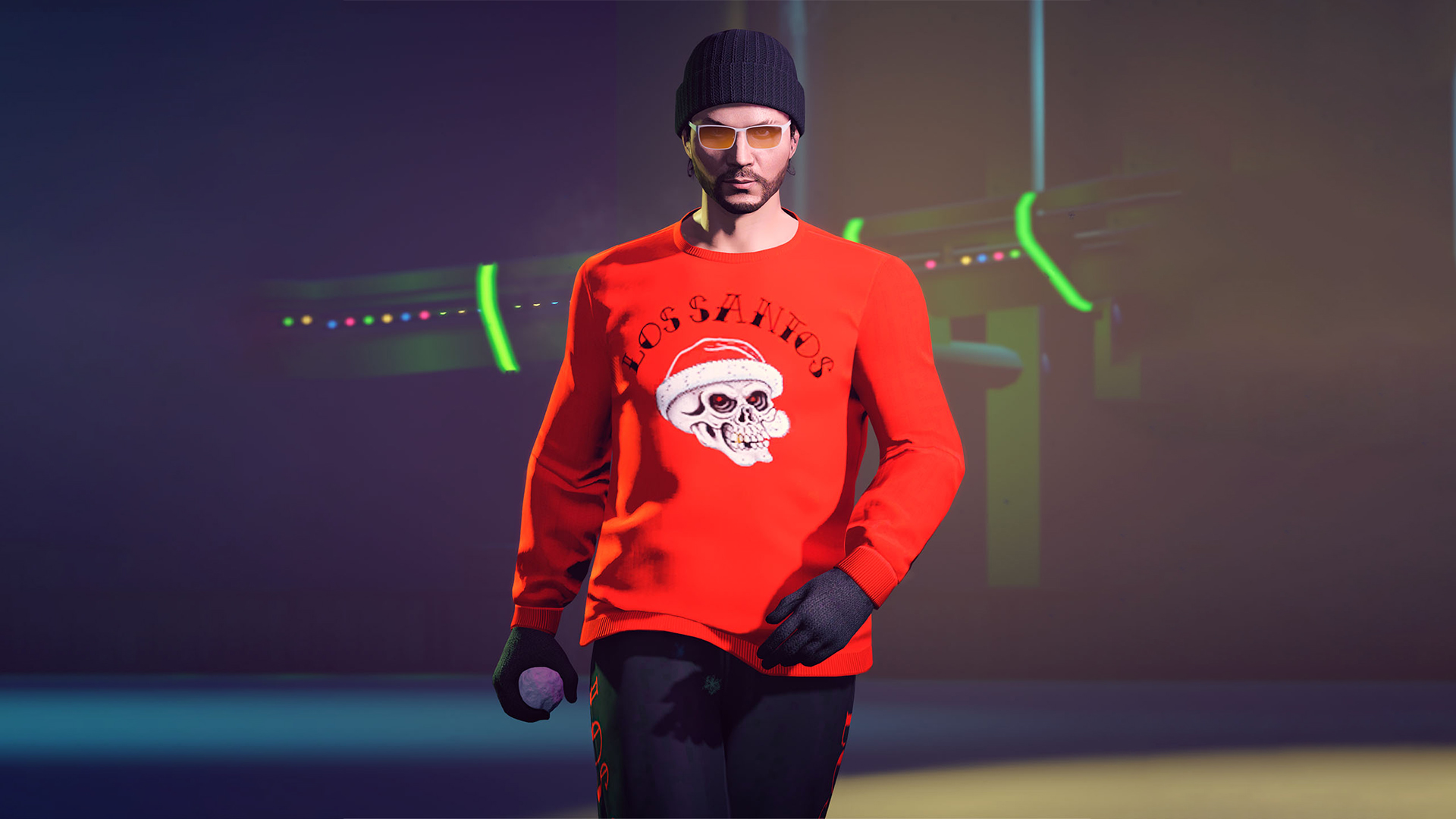 Santa Skull Sweater.