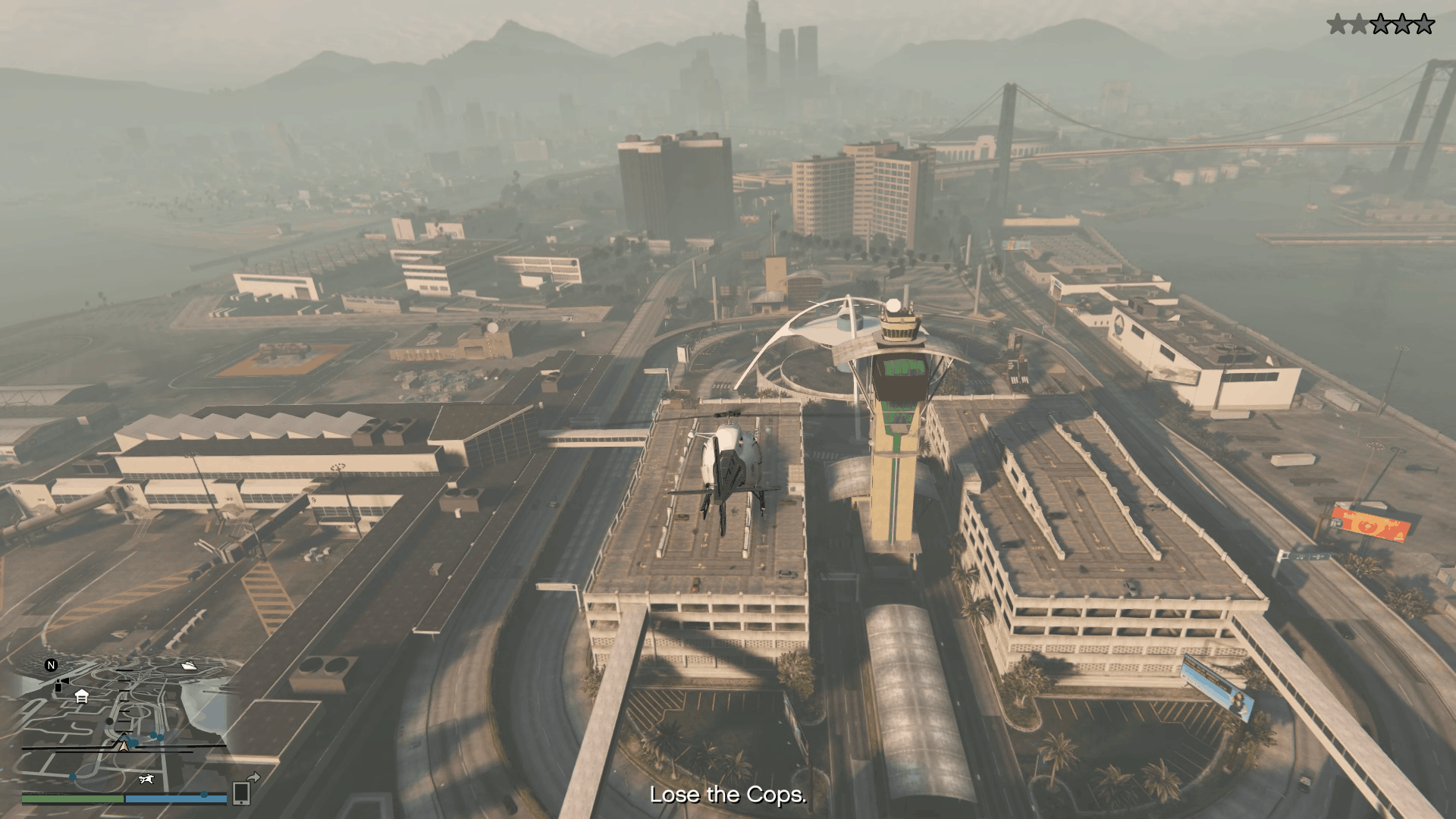 Flying high to lose the cops