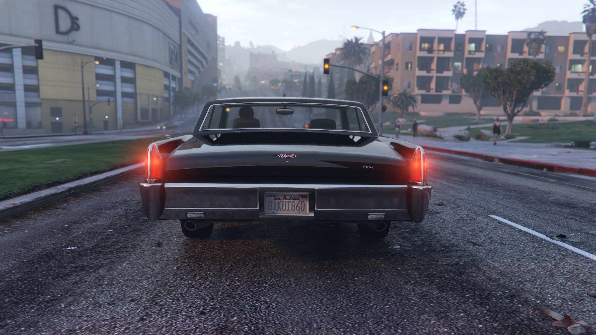 The back of the Vapid Chino as seen in GTA Online.