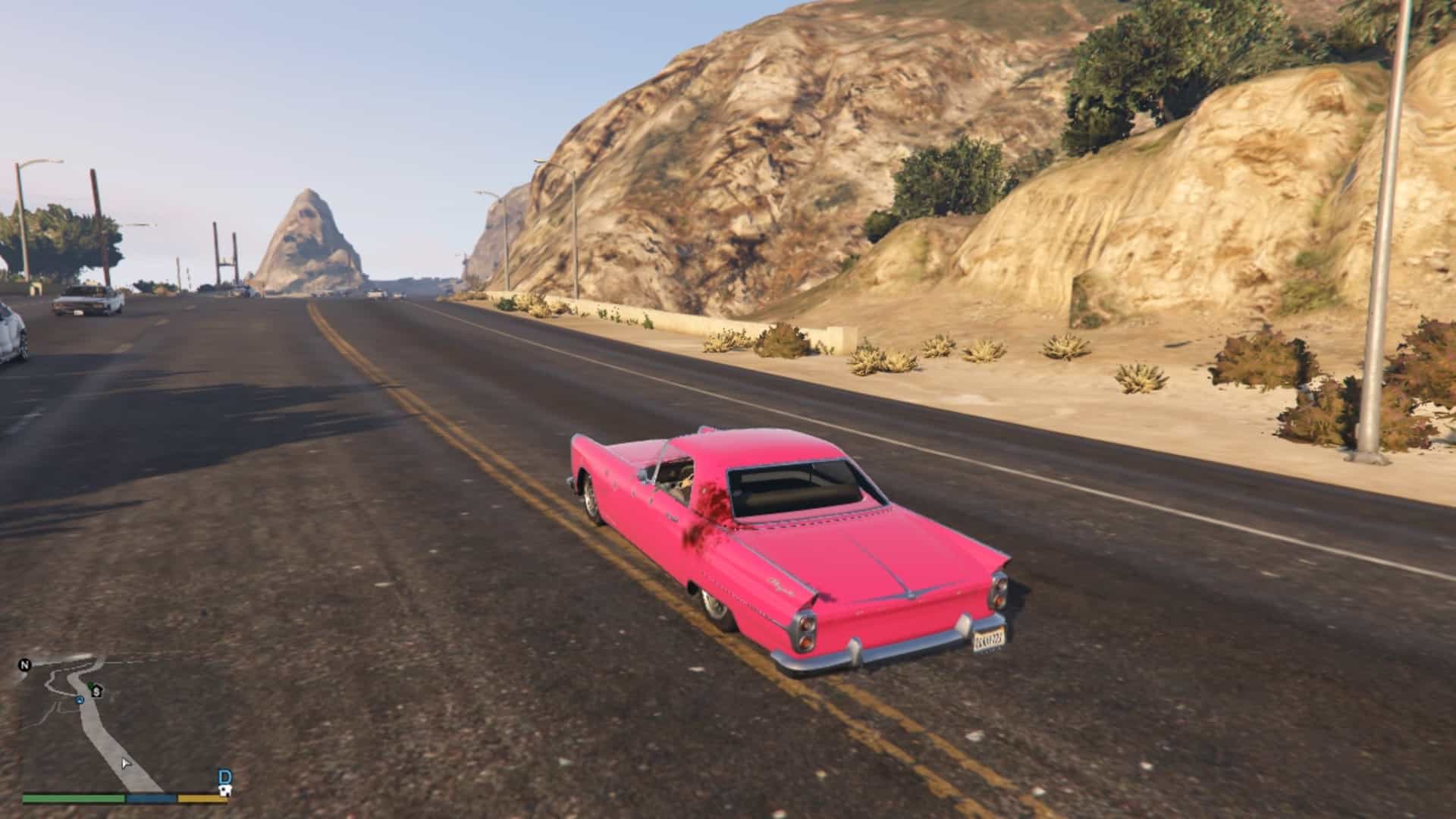 Pink Peyote Cadillac which was stole