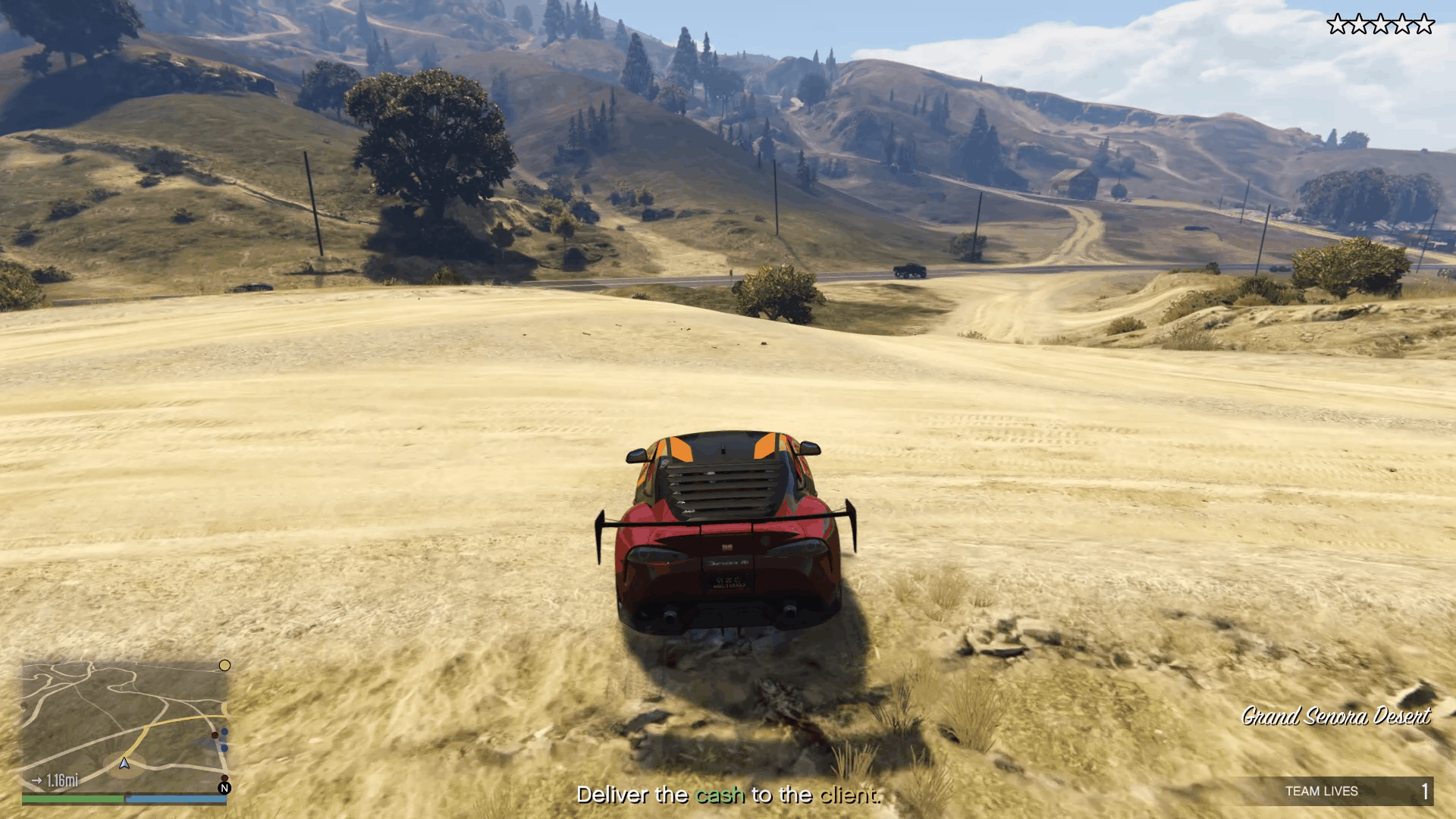 Going off-road right after passing the 'misfortune' sign