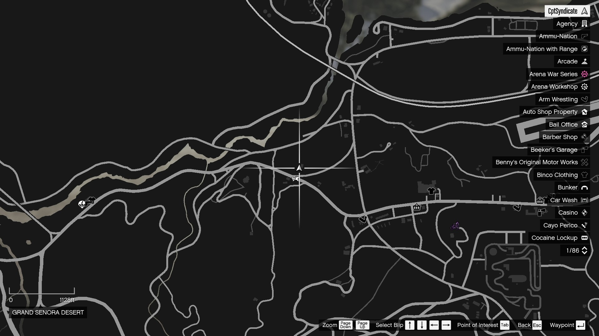 Hen's location on the map.