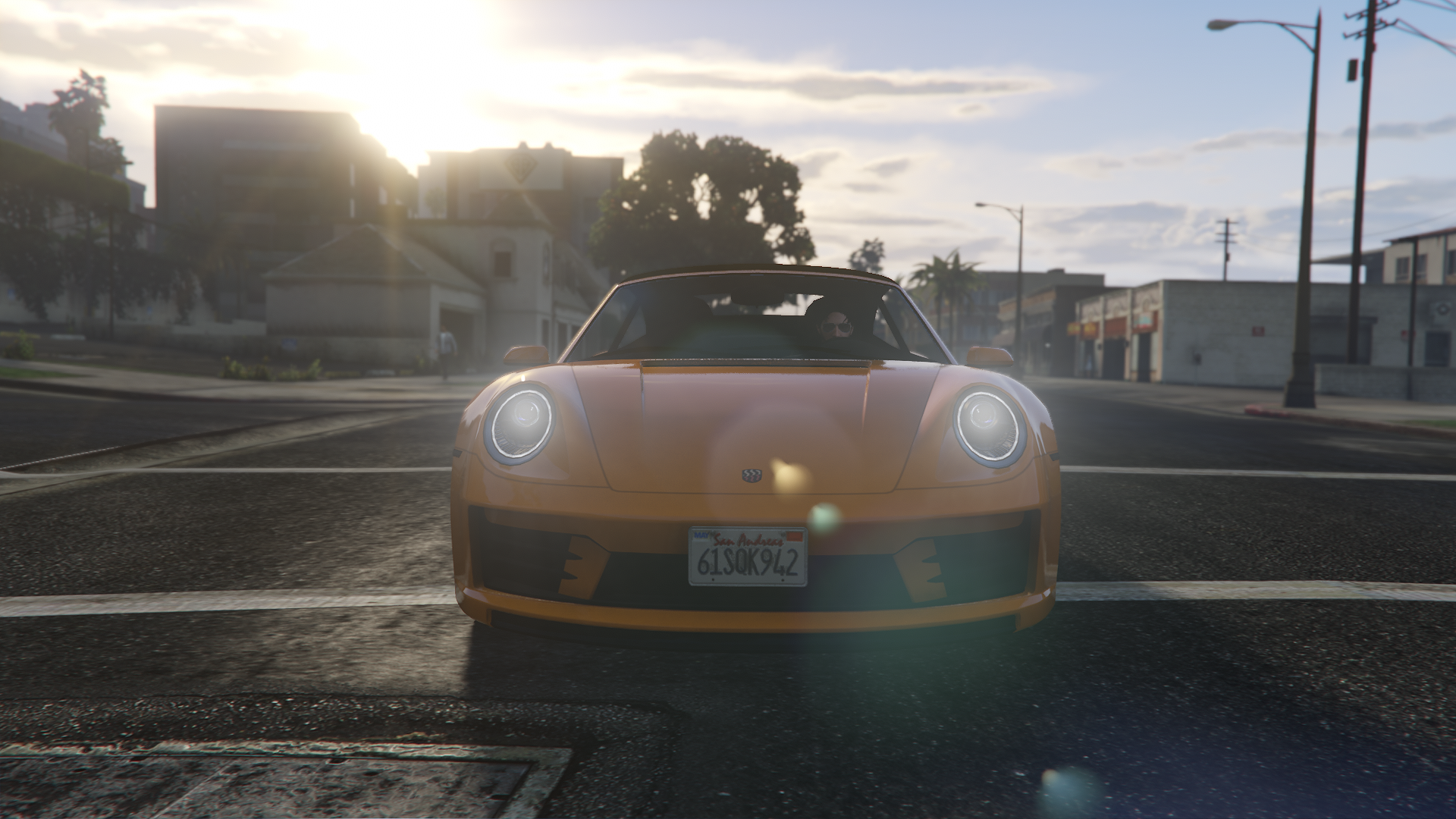 The front of the Pfister Comet S2 Cabrio as seen in GTA Online.