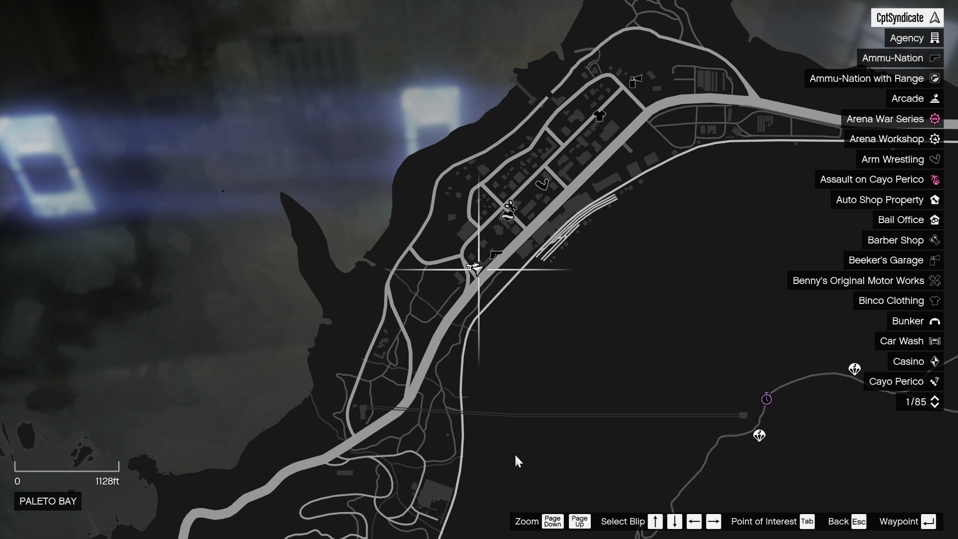 The map shows that the Yuanbao is at the Paleto Bay market.