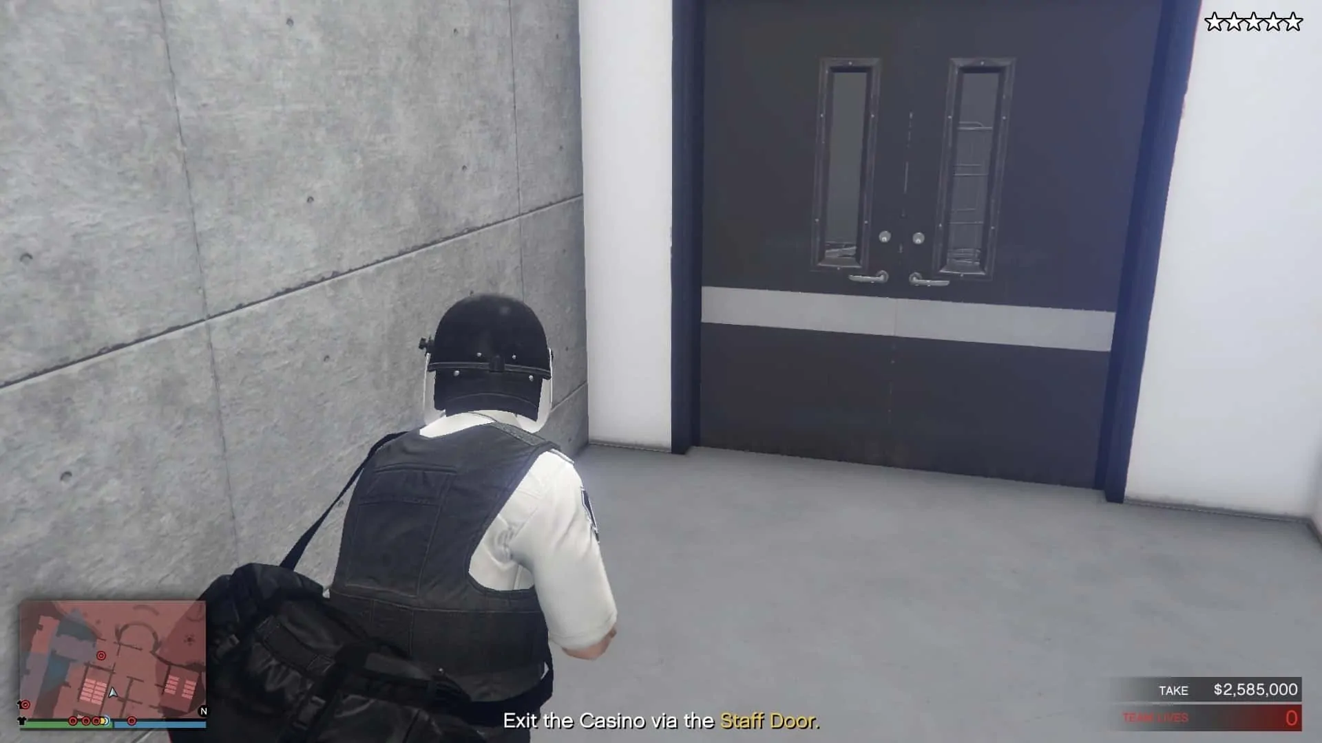 Door on the right-hand side which is the exact opposite of the original route door