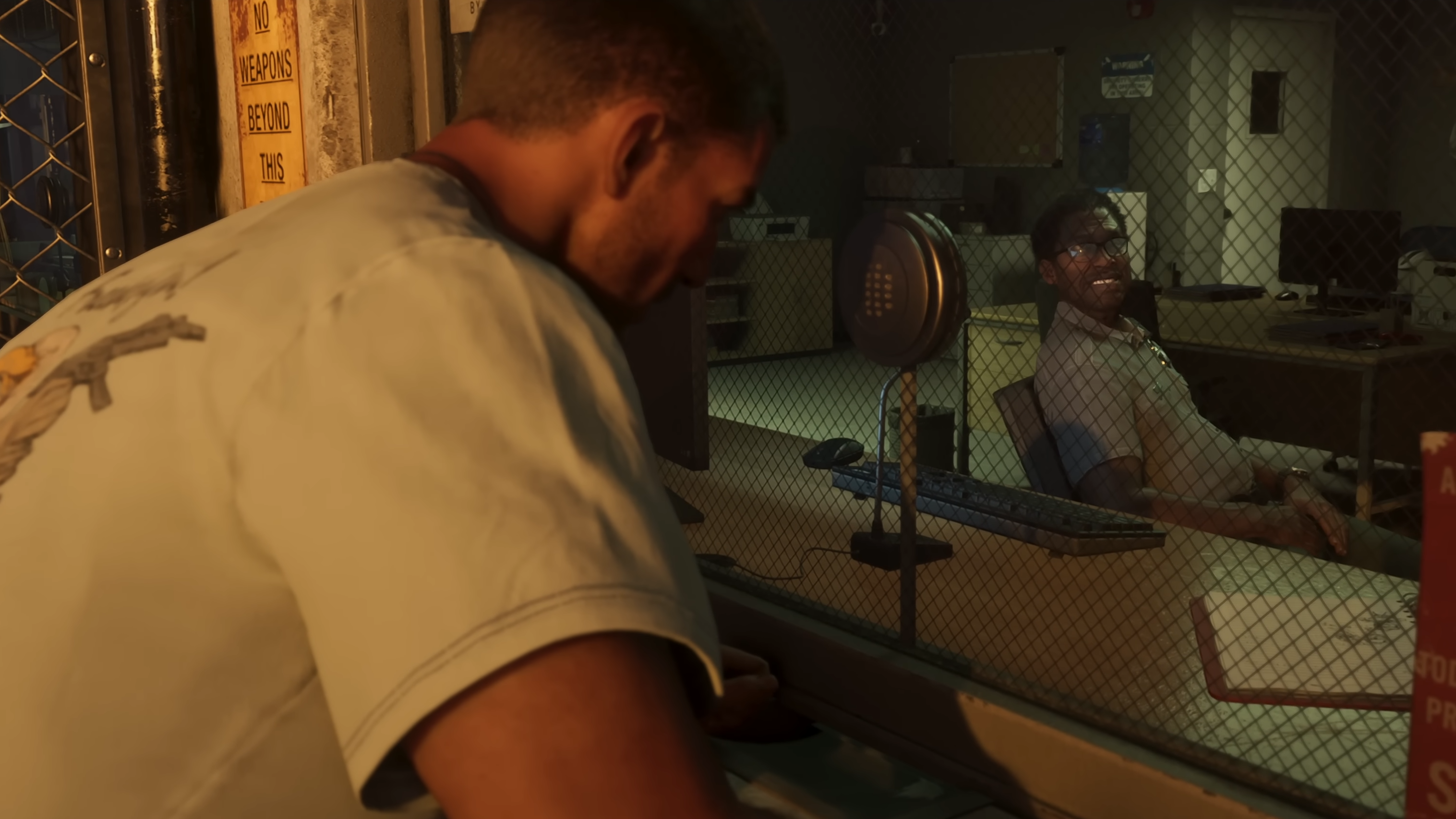 Jason is inquiring about Lucia at the Leonida Department of Corrections.