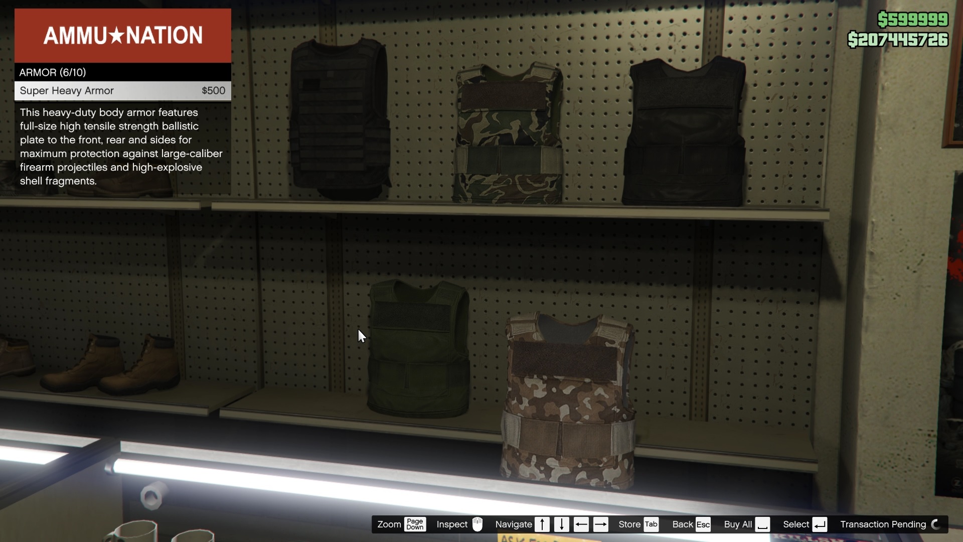 Get the heaviest possible armor for yourself.