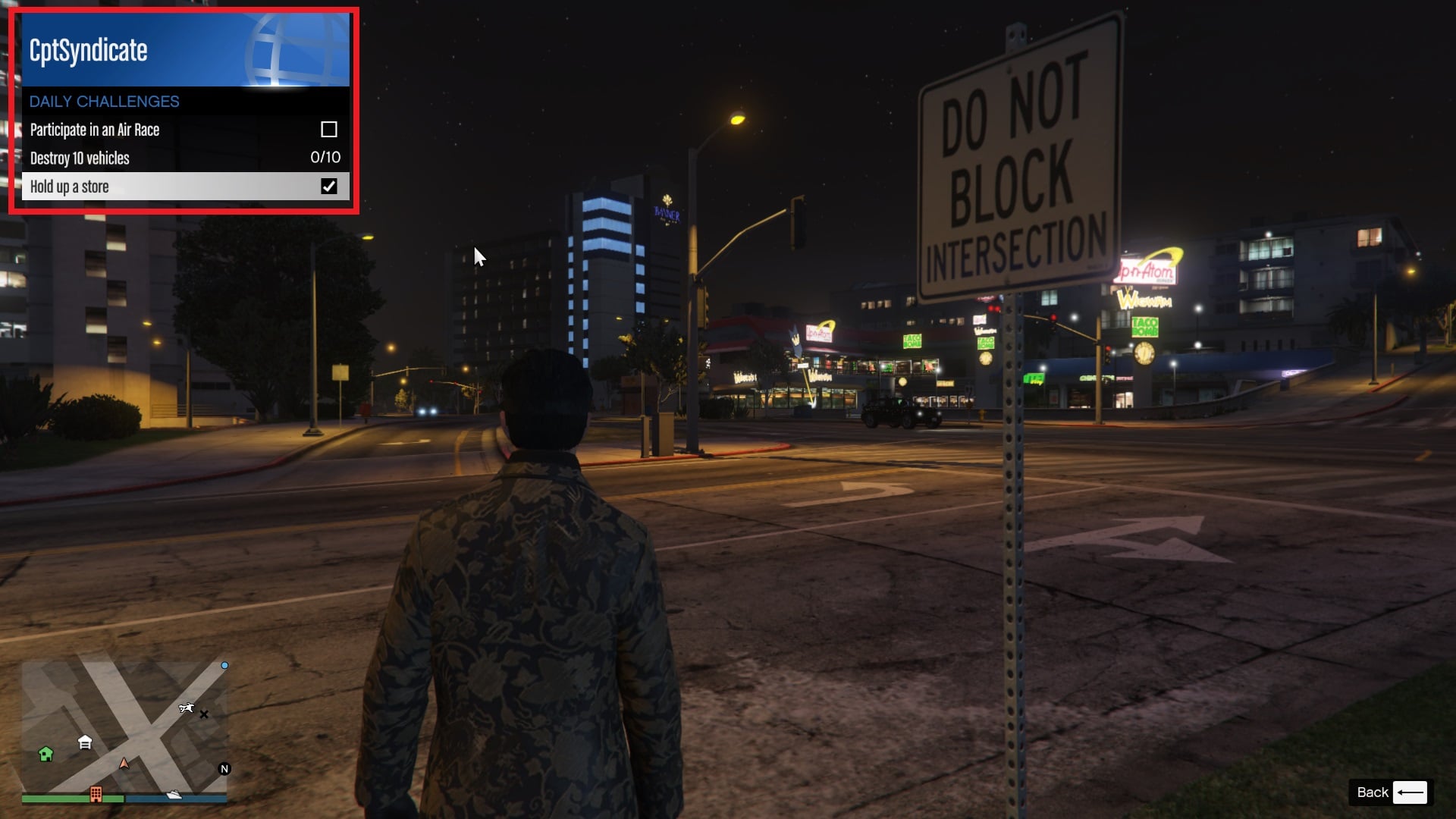 You can also keep track of how many challenges you've completed from the interaction menu, as it will show a checkmark next to the completed challenges.