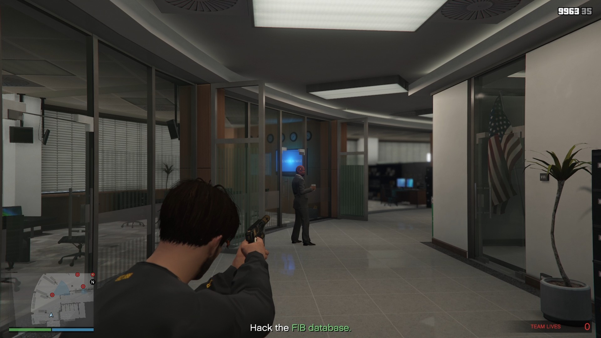 The agent ahead of us as we continue forward.